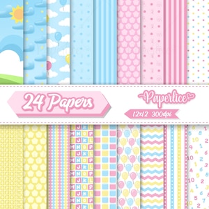 Papel Digital Pastel Rosa Poyo