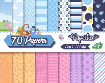 Paws & Play Digital Paper | Cute Dog Digital Kit