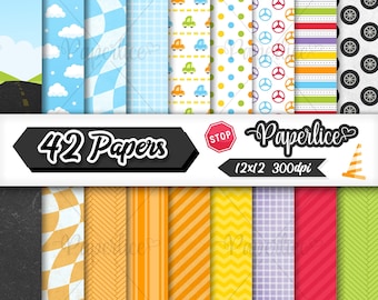 Baby Car Digital Paper