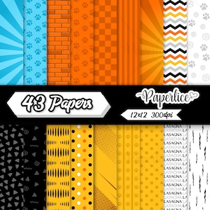 Orange Cat Digital Paper