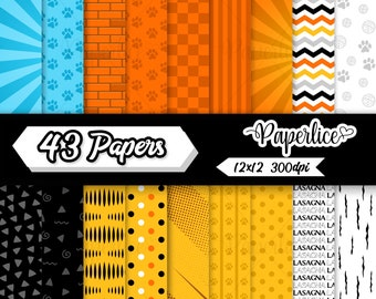 Orange Cat Digital Paper
