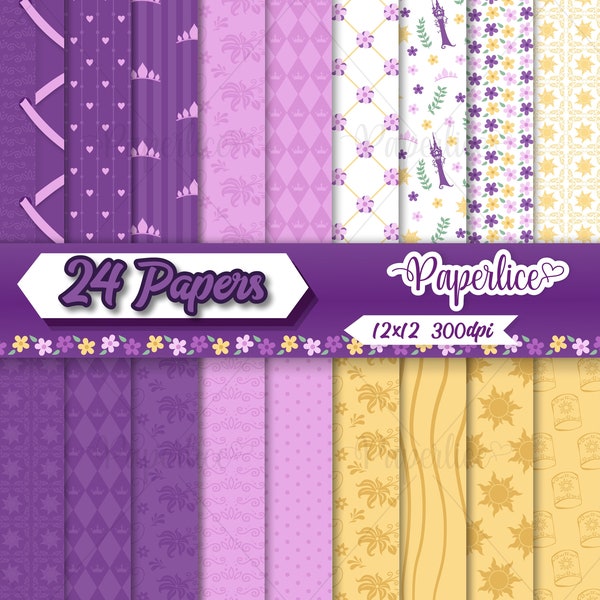 Tangled Digital Papers Seamless Pattern