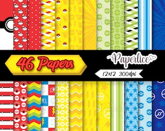 Kit de papier numérique PikaPoke numérique