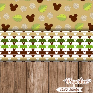 The Paper Boutique Safari Buddies – Kit Carta E Decorazioni Per Scrapbooking – 36 Fogli 20x20 Cm + 32 Fustellati – Tema Animali Selvatici