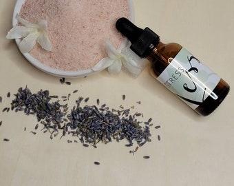 Stress Less Herbal Massage Oil/ Stress Fighter/ Me Time/ Self Care/ Stress Buster/ Relaxation Gift/ Destress for Mental Health/ Antianxiety