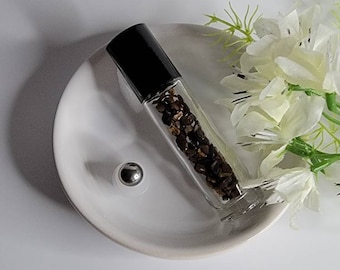 Roll On Bottle with Tiger's Eye Gemstones/ DIY Fragrance Oil/ Holistic Care/ Aroma tools/ Holistic Care/ Make and Take Accessory/ Boho Gift