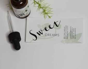 Sweet Dreams Herbal Massage Oil/ Sleep Aid/ All Natural/ Relieves Restlessness/ Calming Herbal Sleep Ease/ Bedtime Routine/ Peaceful Slumber