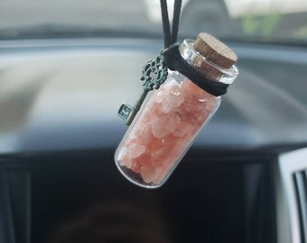 Himalayan salt essential oil diffuser/ Super cute oil car diffuser/ essential oil swag/ essential oil accessories/ Rearview mirror ornament