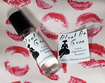 Bloat Relief Essential Oil Roller/ Tummy Troubles/ Gas and Bloat/ Stomach Upsets/ Period Relief/ Period Pain/ Menstrual Cycle/ Shark week