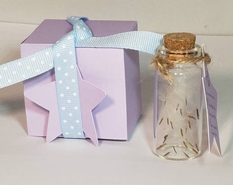 Dandelion Seed Bottle/ Best Wishes Gift/ Wish Bottle/ Make a wish/ Inspirational Gift/ Dandelion wishes/ Jar of wishes/Tiny Graduation Token