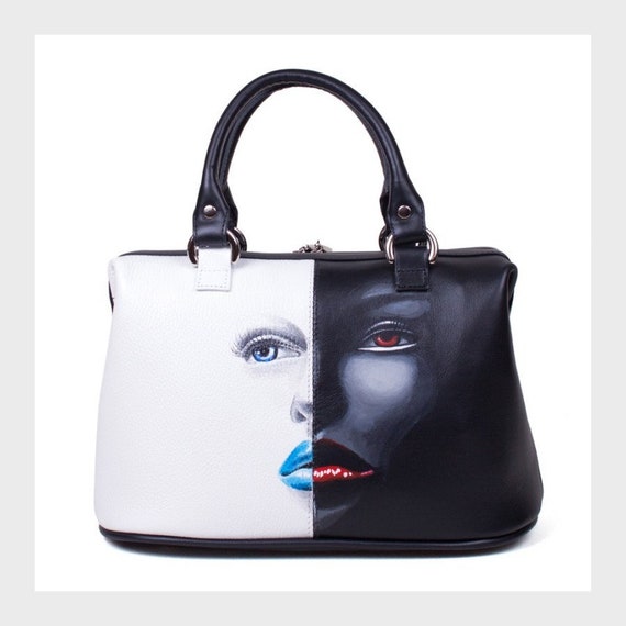 hand painted leather purses