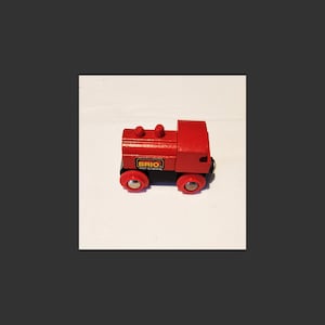 Vintage BRIO  - Rare RED Engine - Made in Sweden