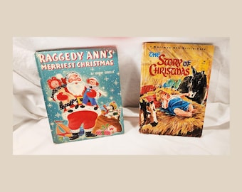 2 Vintage Weihnachtsbücher - Rtagdy Ann & The Story Of Christmas - Leicht zu lesen
