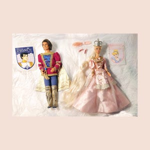 Vintage Prince Ken and Princesses Rapunzel Barbie - with Original Boxes