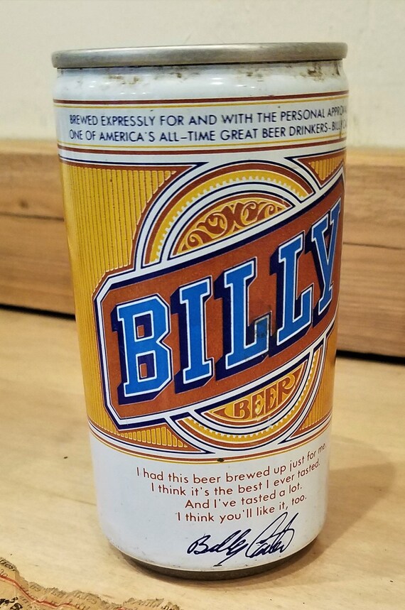 Billy Beer Can Empty Etsy