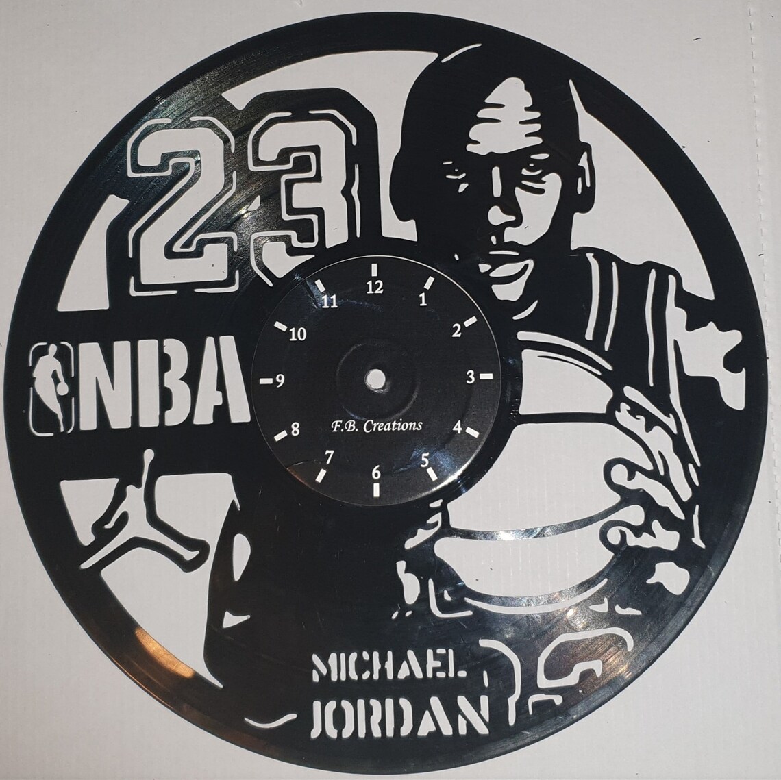 Michael Jordan vinyl clock pattern in DXF format for laser Etsy