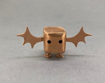 Handmade Copper Character: Felicity Flappit Recycled Sculpture