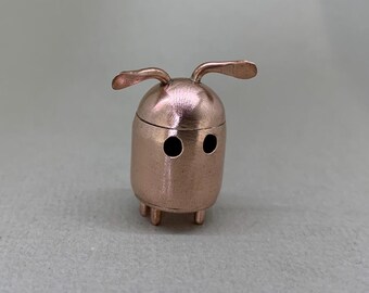Recycled Copper Figurine: Pip Character Sculpture (2.5cm Tall)