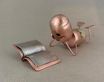 Handmade Copper Sculpture: Paige Reading - Copper Anniversary