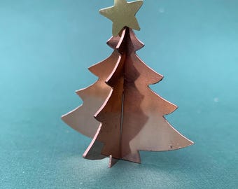 Solid Copper Christmas Tree