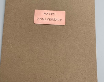 Copper Wedding Anniversary Card