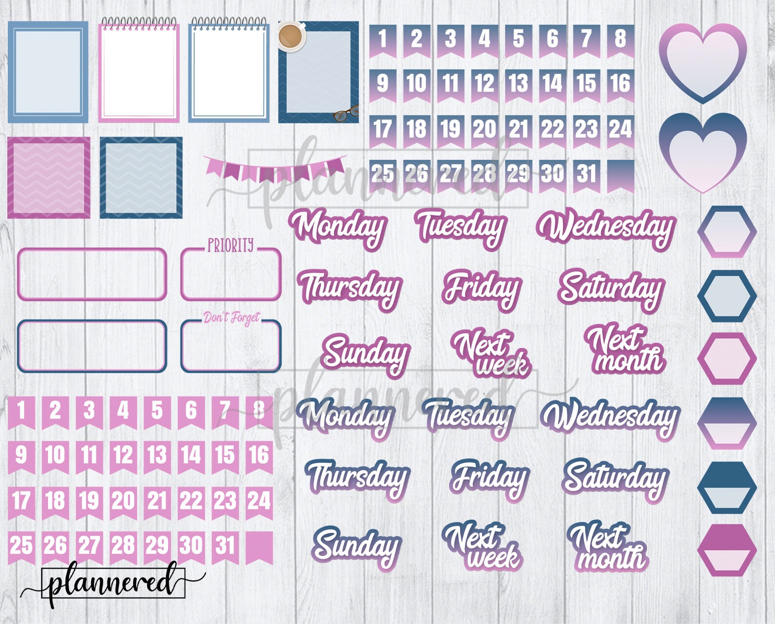 Digital Girl Boss Sticker Set, 500+ Girlboss Digital Sticker Set ...