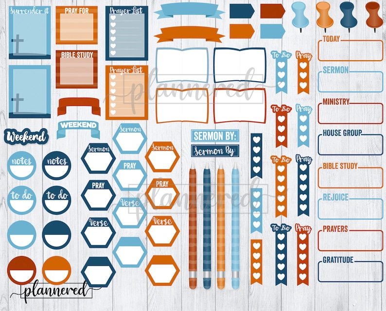 Faith Digital Stickers 500 Christian Digital Sticker Set Etsy