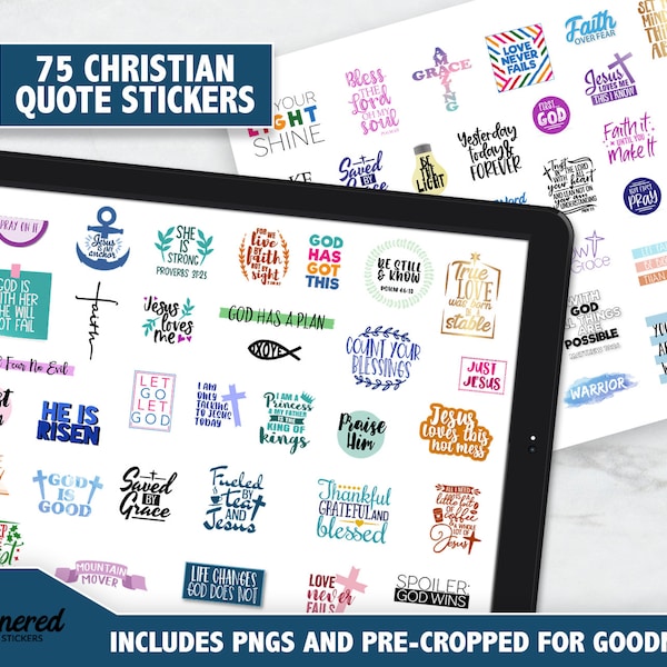 Christian Quotes Stickers Etsy