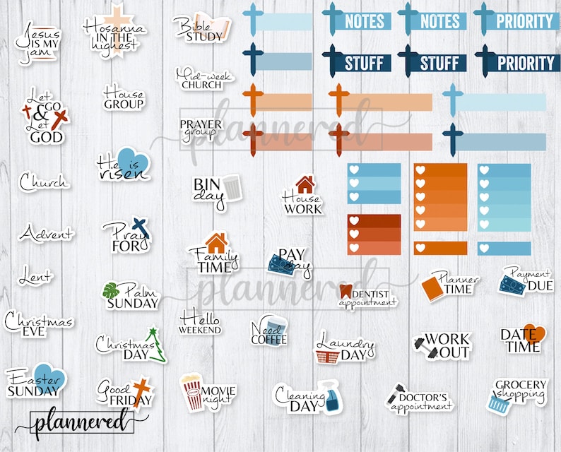 Faith Digital Stickers 500 Christian Digital Sticker Set Etsy