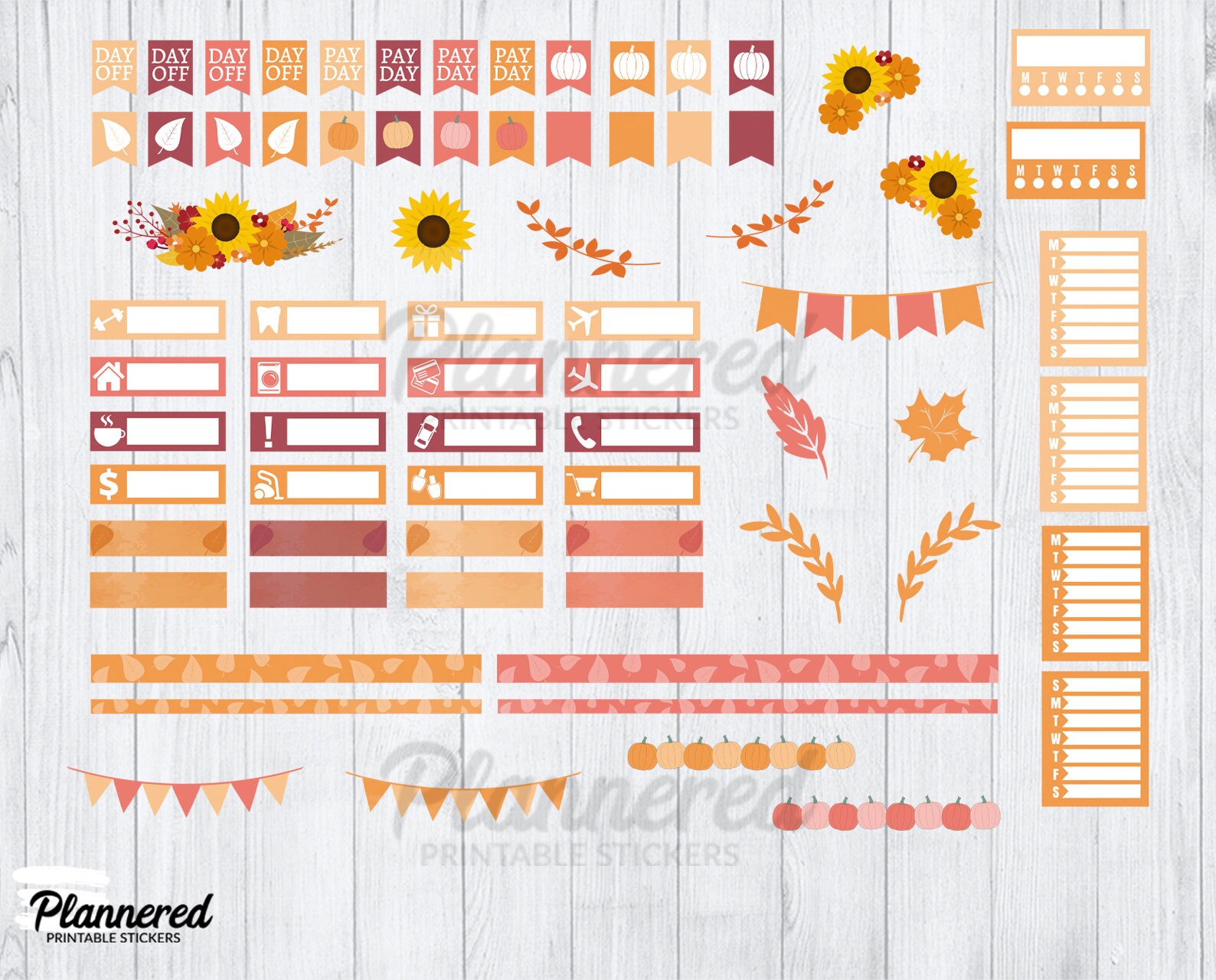 Fall Digital Stickers, 500+ Digital Fall Stickers, Precropped Goodnotes ...