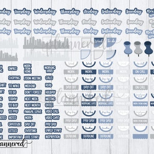 Work Digital Stickers, 500+ Office Working Digital Sticker Set ...