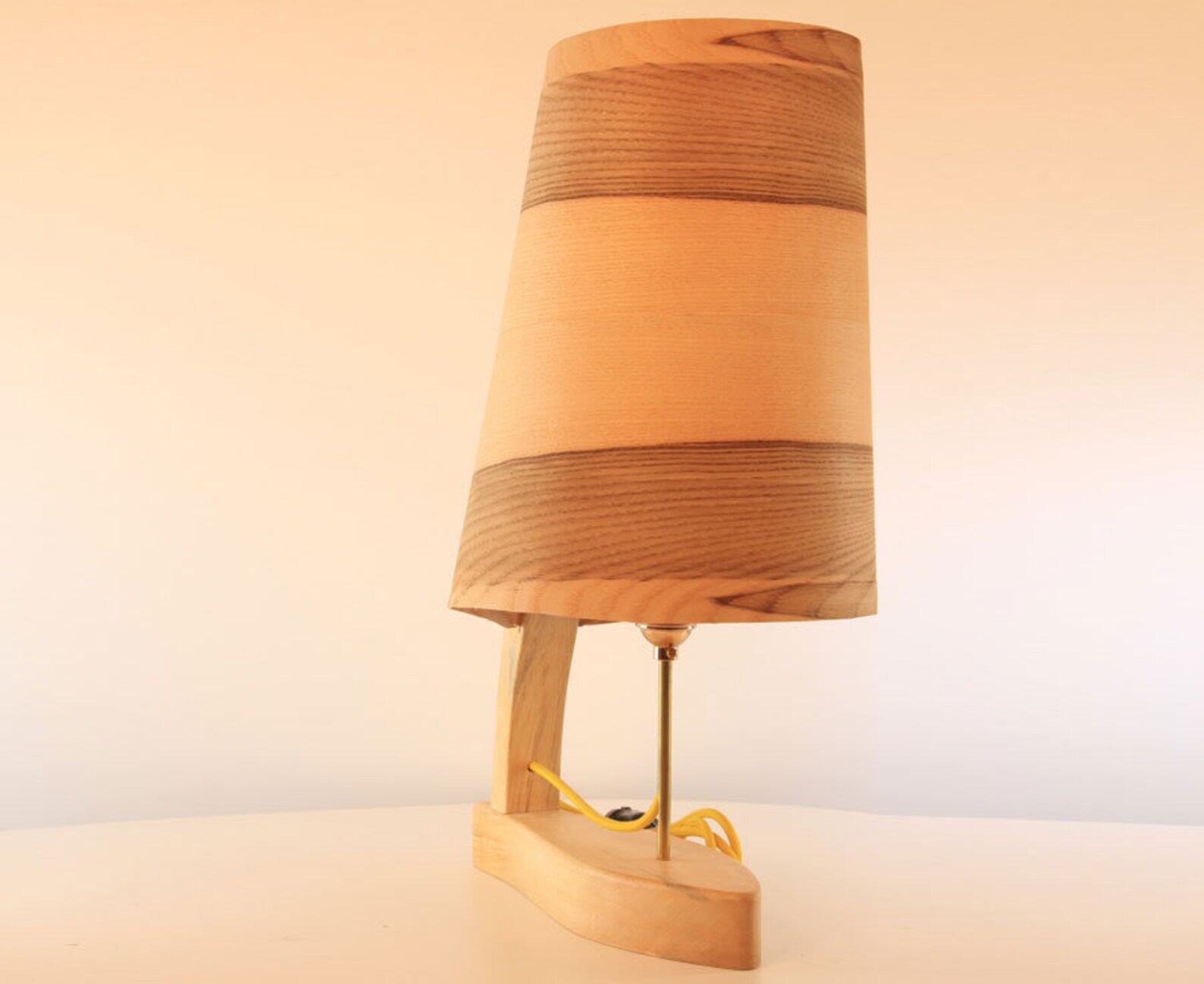 Boat Table Lamp Contemporary Lamp Wooden Bedside Lamp Etsy UK