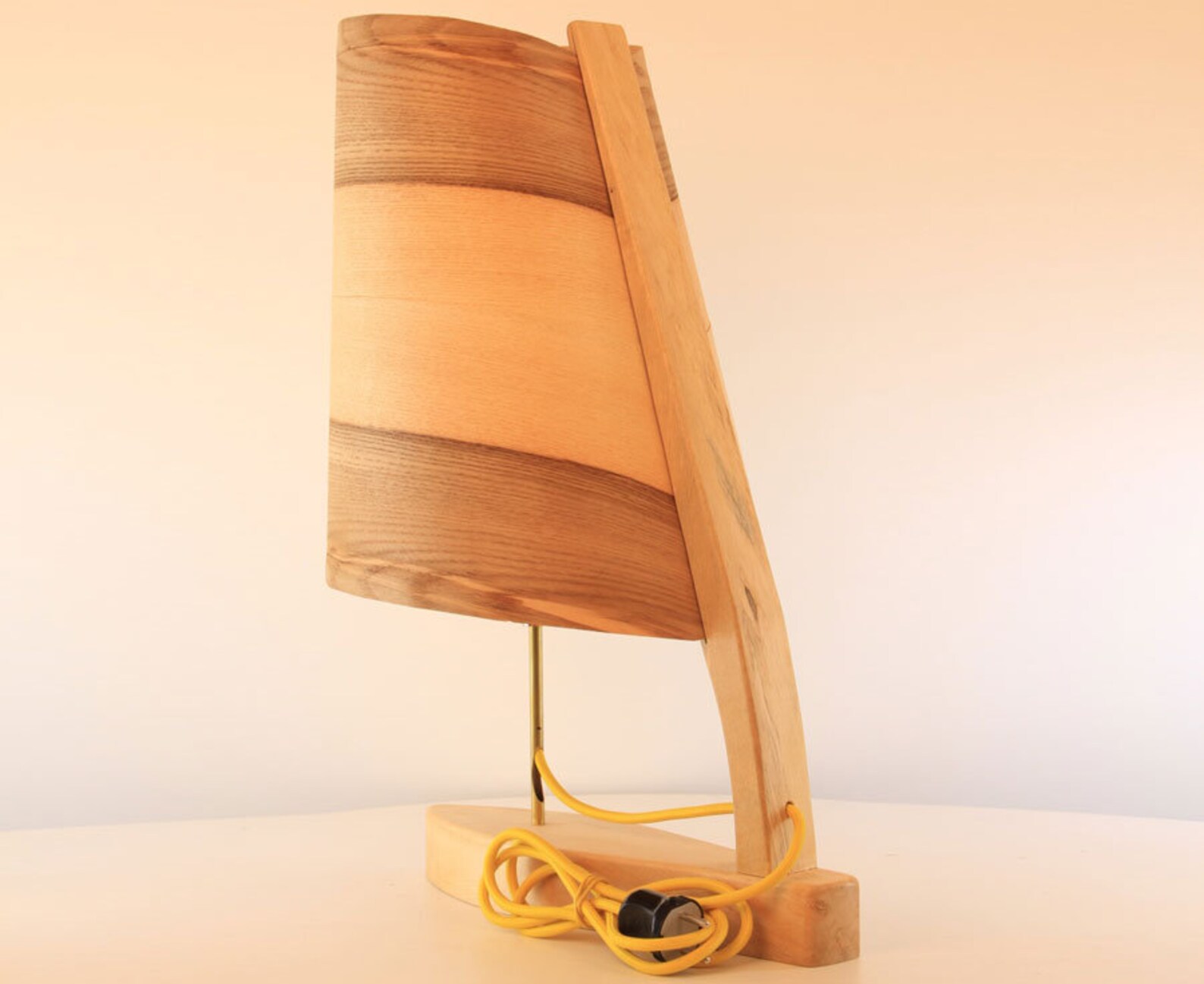 Boat Table Lamp Contemporary Lamp Wooden Bedside Lamp Etsy UK