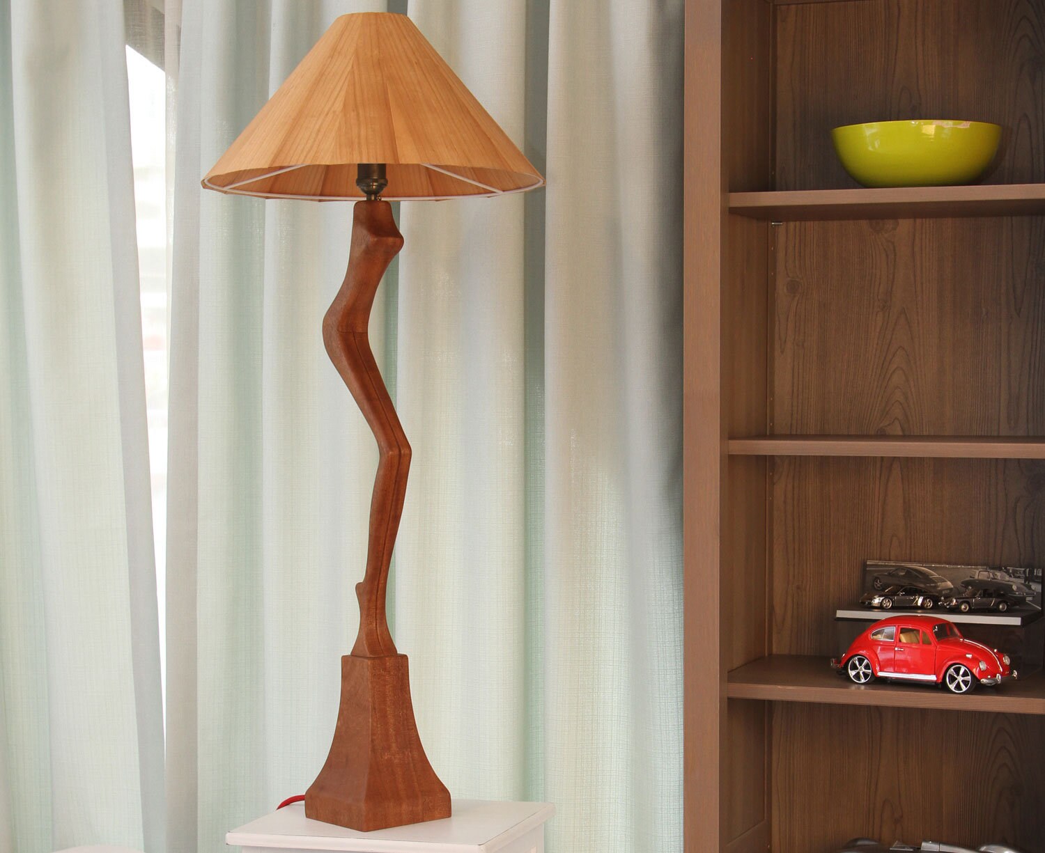 Lampe Art Déco | Lampadaire en Bois Déco