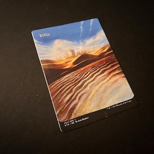 Copia della carta MTG Plains Island Mountain Swamp Forest dall'originale opera d'arte dipinta a mano e modificata