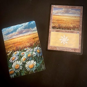 Magic The Gathering Altered Plains Basic Land Card Original Artwork CleanFullArt