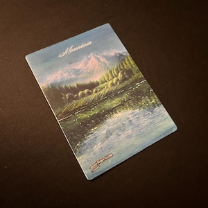 Copia della carta MTG Plains Island Mountain Swamp Forest dall'originale opera d'arte dipinta a mano e modificata