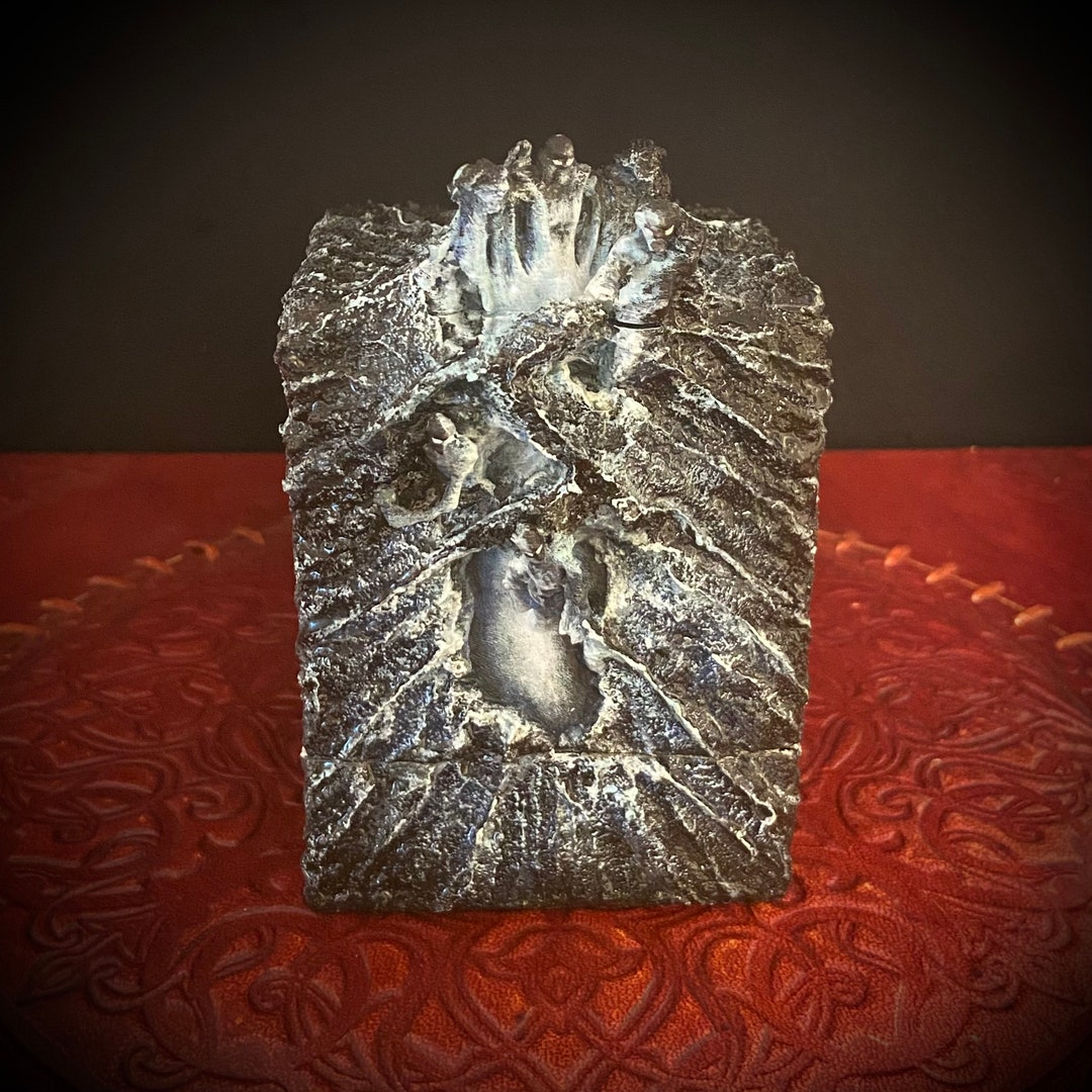3D Printed Magic the Gathering Deckbox From Original Artwork Blue Black