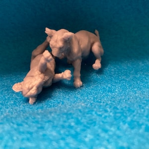 Lion Cubs - 3D Resin Printed - Animal Den Miniatures - Unpainted