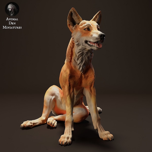 Dingo - 3D Resin Printed - Unpainted - Animal Den Miniatures