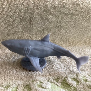 Great White Shark - 3D Printed - Unpainted - Animal Den Miniatures