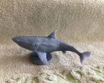 Great White Shark - 3D Printed - Unpainted - Animal Den Miniatures