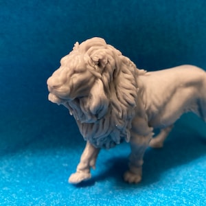 Löwe - 3D Harz gedruckt - unbemalt - Tierhöhle Miniaturen