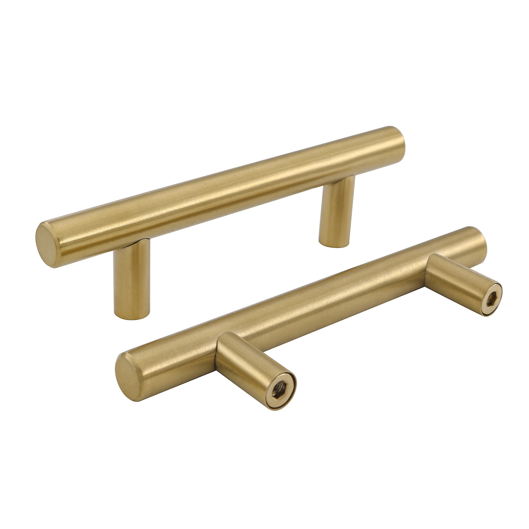 3 Inch Cabinet Pulls Brushed Brass, Brass Cabinet Pulls 3 Inch