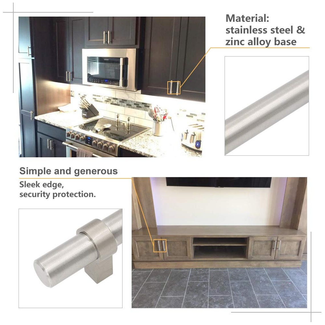 Black Drawer Pulls Bathroom Handles Modern Cupboard Etsy