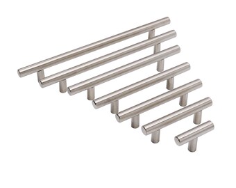 Brushed Nickel Drawer Pulls Etsy