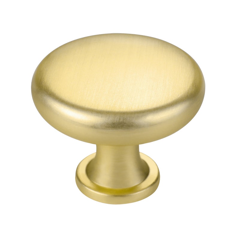 Brushed Brass Drawer Knobs Drawer Knobs Etsy