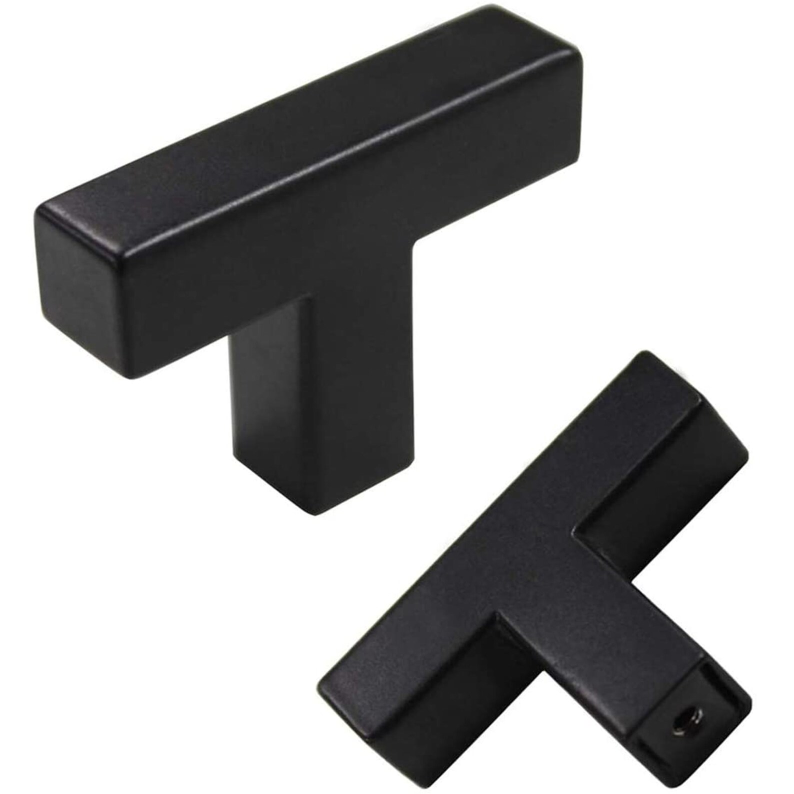 Black Pulls and Handles Furniture Hardware Square Etsy