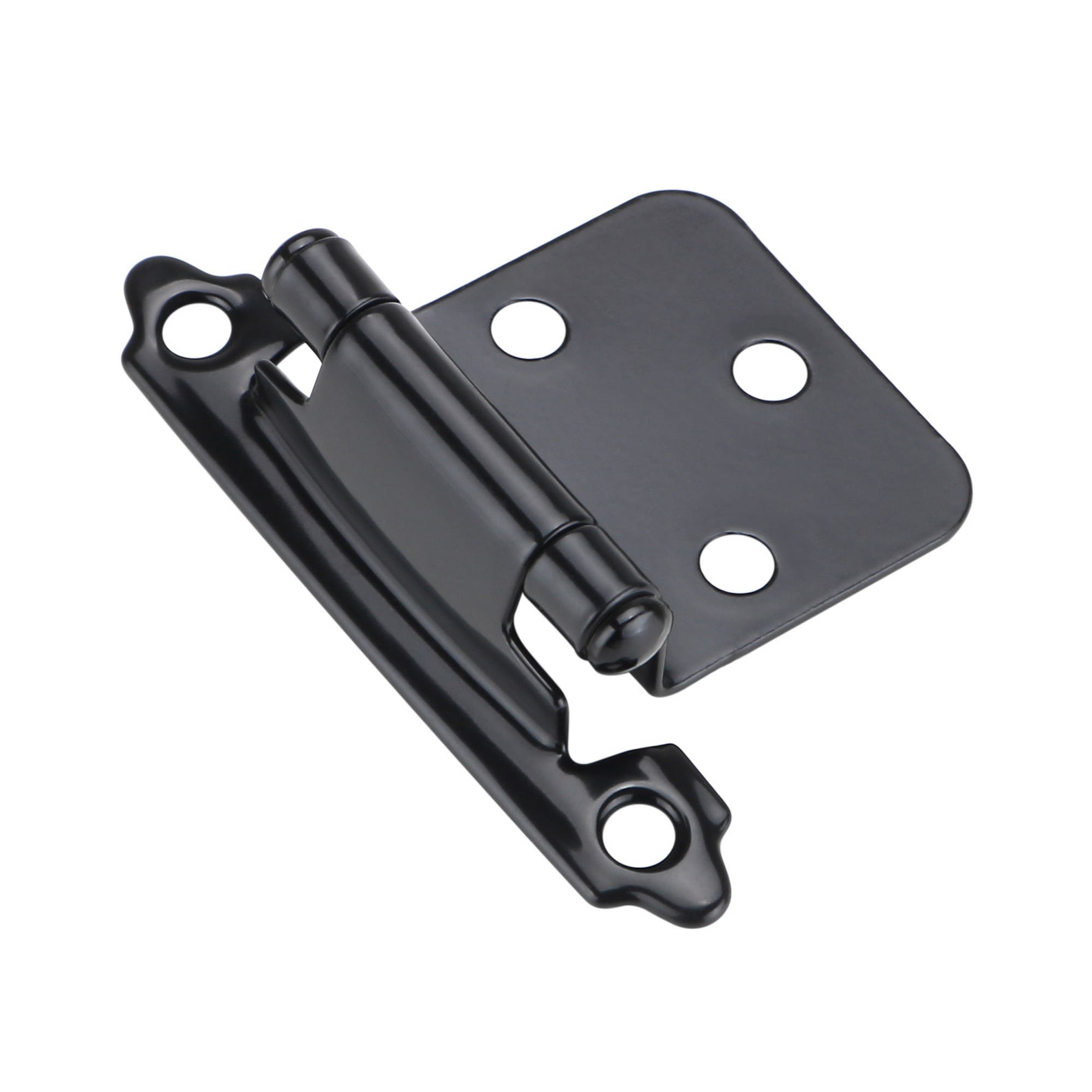 1 Pair Hinges Brushed Nickel Face/Black/Brushed Brass Etsy