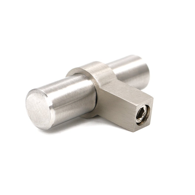 Brushed Nickel Drawer Knobs T Bar Knobs for Dresser Etsy